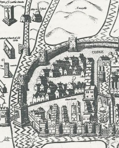Image of a walled town from the Cork City Library
